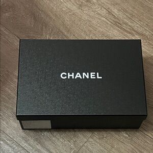 CHANEL Elegant Black Box with White Logo